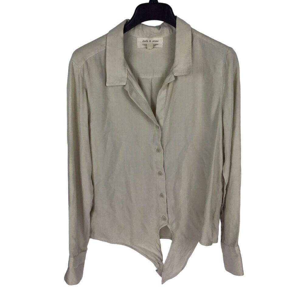 Cloth & Stone Women's Ivory Button Up Size Medium M